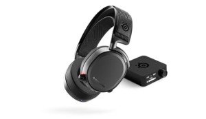 SteelSeries Arctis Pro Wireless Gaming Headset - High Fidelity 2.4 GHz Wireless - Mixable Bluetooth - Non-Stop Dual Battery - OLED Base Station - AI Noise Canceling Mic - PC, PS5, PS4, Mobile - Black