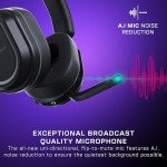 Turtle Beach Stealth 700 Gen 3 Wireless Multiplatform Amplified Gaming Headset for PS5, PS4, PC, Mobile – 60mm Drivers, AI Noise-Cancelling Mic, Bluetooth, 80-Hr Battery, Dual Transmitters – Black
