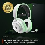 SteelSeries Arctis Nova 7X Wireless Multi-Platform Gaming Headset — Neodymium Magnetic Drivers — 2.4GHz+Bluetooth — 38Hr USB-C Battery — AI Mic — Xbox Series X|S, PC, PS5, Switch, VR, Mobile - White