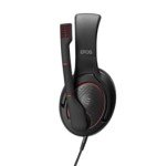 EPOS Game ONE Gaming Headset - Open Acoustic, Noise-Canceling Mic, Flip-to-Mute, XXL Plush Velvet Ear Pads, PC/Mac/Xbox/PS4/Switch/Smartphone Compatible - Black