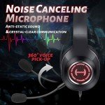 Edifier G2II Gaming Headset for PC PS4 USB Wired Gaming Headphones with 7.1 Surround Sound with Noise Canceling Microphone and RGB Light 50mm Driver Compatible with Mac Desktop PC Black