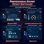 Edifier G2II Gaming Headset for PC PS4 USB Wired Gaming Headphones with 7.1 Surround Sound with Noise Canceling Microphone and RGB Light 50mm Driver Compatible with Mac Desktop PC Black