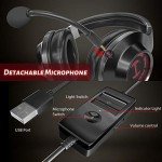 Edifier G2II Gaming Headset for PC PS4 USB Wired Gaming Headphones with 7.1 Surround Sound with Noise Canceling Microphone and RGB Light 50mm Driver Compatible with Mac Desktop PC Black