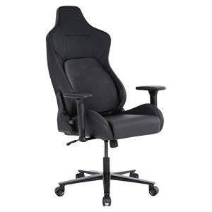 RS Gaming™ Vertex Ergonomic Faux Leather High-Back Gaming Office Chair, Black, BIFMA Compliant