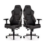 Secretlab Titan 2020 Dark Knight Gaming Chair - Reclining, Ergonomic - Comfortable Computer Chair with 4D Armrests - Headrest & Lumbar Support - Black - Leatherette
