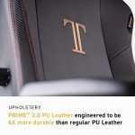 Secretlab Titan 2020 Dark Knight Gaming Chair - Reclining, Ergonomic - Comfortable Computer Chair with 4D Armrests - Headrest & Lumbar Support - Black - Leatherette
