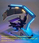 GAMVDOUT Video Game Chairs Integrated with Computer Tables and Chairs can use Multiple Displays, and can Adjust The Computer Workstation on The Back