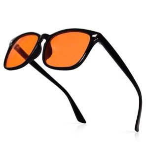 OPTOFENDY Blue Light Glasses for Men Women, Gaming Glasses for Computer, TV, Phone with Anti Fatigue, Eyestrain & UV Glare