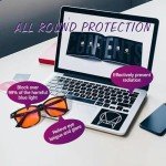 OPTOFENDY Blue Light Glasses for Men Women, Gaming Glasses for Computer, TV, Phone with Anti Fatigue, Eyestrain & UV Glare
