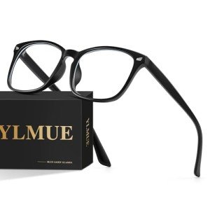 Ylmue Blue Light Blocking Glasses Reduce Eye Strain Computer Gaming Eyeglasses Blue Light Glasses for Woman/Men