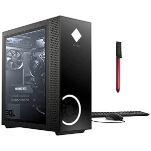 OMEN 2021 30L GeForce RTX 3080 10GB Gaming Desktop Computer, Intel 10-Cores i9-10850K up to 5.2GHz, 32GB DDR4 RAM, 2TB PCIe SSD + 2TB HDD, 802.11AC WiFi, Bluetooth 5, Windows 10, 64GB Flash Drive