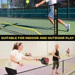 A11N Portable Pickleball Net System, Designed for All Weather Conditions with Steady Metal Frame and Strong PE Net, Regulation Size Net with Carrying Bag