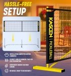 KASCEN Pickleball Net - Pickleball Net for Driveway, 22FT USAPA Portable Pickleball Set with Net, Pickle Ball Net with 4 Pickleballs & Carry Bag, Pickle Ball Net for Outdoor Indoor Court Backyard