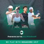 Hesacore Pickleball Paddle Carbon Grip - 5.25in - Supports Tennis Elbow, Enhances Grip Strength, Reduces Vibration with Finger Support and Anti-Sweat - Medium