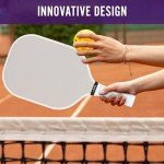 JJ LMS Pickleball Grip + Pickleball overgrip, Comfortable Grip for Pickleball, Less Vibrations, Helps Sweaty Hands (White)