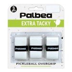 Pickleball OverGrip Tape - Pack of 3 - Extra Tacky White Pickleball Grip Tape - High Sweat Absorption & Non-Slip Soft Touch. Accessories Designed to Enhance Your Pickleball Paddle Grip Tape.