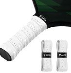 JAYA Pickleball Paddle Grip Tape, Pack of 2 Pickleball Overgrip Wrap, Replacement Grip Wrap for Pickleball Rackets, Moisture Wicking Pickleball Grip Tape, White