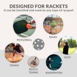 Pickleball OverGrip Tape - Pack of 3 - Extra Tacky White Pickleball Grip Tape - High Sweat Absorption & Non-Slip Soft Touch. Accessories Designed to Enhance Your Pickleball Paddle Grip Tape.