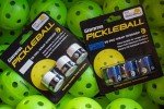 GAMMA Pickleball PRO WRAP OVERGRIP, Extra Tacky, Durable, Moisture Absorbent, White, Blue