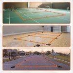 SportzPals Portable Pickleball Court Lines for Outdoor & Indoor, No Measurement Required Pickleball Court Marker Kit, Easy Setup & Durable Design