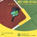 Hikeen Court Lines Marker Kit Anti-Wind-Resistant Throw Down Markers 28pcs, Pickleball Net Court for Indoor Court
