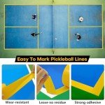 COKSDUPID 213FT Pickleball Court Tape, Quick to Mark A Complete Pickleball Court, 2'' x 213FT Court Marking Tape for Indoor & Outdoor Use