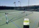 Pickleball Tutor Plus Model. Variable TOPSPIN and Backspin. Made in USA by #1 Pickleball Machine Company.
