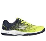 Skechers Men's Viper Court-Athletic Indoor Outdoor Pickleball Shoes with Arch Fit Support Sneaker, Yellow/Navy, 11