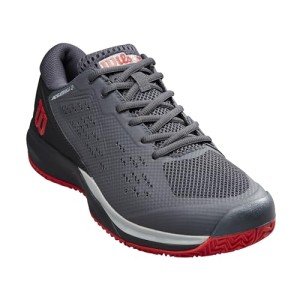 Wilson Rush Pro Ace Pickler Men's Pickleball Shoe, Ebony / Black/Wilson Red, Size 10
