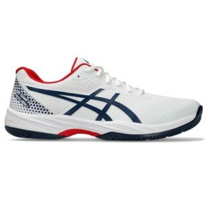 ASICS Men's Gel-Game 9 Pickleball Shoes, 12.5, White/Night Sky