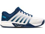 K-Swiss Men's Express Light Pickleball Shoe, Blue Opal/Blanc De Blanc/Cyan Blue, 10 M