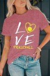 LBP Women Pickleball Shirt Love Pickball T-Shirt Pickleball Lover Player Tee Tops Pink