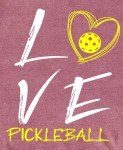 LBP Women Pickleball Shirt Love Pickball T-Shirt Pickleball Lover Player Tee Tops Pink