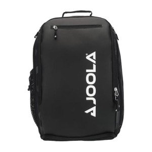 JOOLA Pickleball Bag - Vision II Deluxe Pickleball Backpack - Large Paddle Bag fits 4 Pickleball Paddles & Gear - Fence Hook, Extra Pockets, Ventilated Shoe Storage - Black