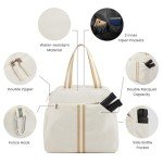 G4Free Pickleball Bag, Pickleball Backpack for Women Men, Pickleball Tote Bag with with Shoe Compartment & Waterproof Pocket, Ivory