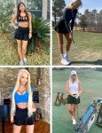 Ekouaer Tennis Skirt Pickleball Skorts for Women with Pockets Running Golf Tennis Outfit,Black X-Small