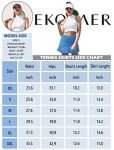 Ekouaer Tennis Skirt Pickleball Skorts for Women with Pockets Running Golf Tennis Outfit,Black X-Small