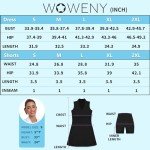 WOWENY Tennis Dress Golf Dresses for Women Pleated with Shorts and Pockets Sleeveless V Neck Workout Athletic Dress Black L