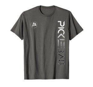 Pickleball Distressed Black White Gradient T-Shirt