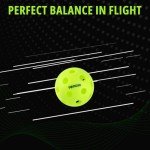 YOTIGER Indoor Pickleball Balls 4-Pack, 26 Holes High Bounce Durable Green Pickle Balls, Perfectly Balanced Pickleball Ball for All Style Pickleball Paddles & All Skill Levels