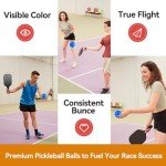 Fizzazzle Indoor Pickleball Balls - 6 Pack 26 Holes - USAPA Standard Pickleball Balls - Pickleball Accessories Set - High Resilience & Durability Blue Pickle Balls