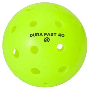 Dura Fast 40 Pickleballs | Outdoor Pickleball Balls | Neon | Pack of 6 | USAPA Approved and Sanctioned for Tournament Play