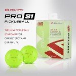 Selkirk Pro S1 Ball | Crack-Resistant | 38 Hole Outdoor Pickleball Balls | USAPA Approved Pickle Ball for Tournament Play | Advanced Aerodynamics | 4 Pack Pickleballs |