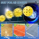 Navona 48 Pack Premium 40-Holes Outdoor Pickleball Balls, Meet USAPA Official Requirement, Perfectly Balanced, High Bounce True Flight, Durable Outdoor Pickleball Set