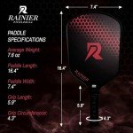 RAINIER PICKLEBALL Pickleball Paddles Set of 2 | 2 16MM Fiberglass USAPA Approved Pickleball Paddle | 2 Outdoor Pickleball Balls | Sling Carry Bag for Pickleball Set | Pickle Ball Rackets 2 Pack