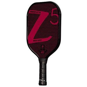 ONIX Graphite Z5 Pickleball Paddle (Graphite Carbon Fiber Face with Rough Texture Surface, Cushion Comfort Grip and Nomex Honeycomb Core for Touch, Control, and Power), Pink