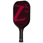 ONIX Graphite Z5 Pickleball Paddle (Graphite Carbon Fiber Face with Rough Texture Surface, Cushion Comfort Grip and Nomex Honeycomb Core for Touch, Control, and Power), Pink
