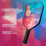 2024 SLK Helix Pro Pickleball Paddle | Carbon Fiber & Fiberglass Hybrid Face | Thermoformed Carbon Fiber Core | Unmatched Control | Spectra