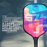 2024 SLK Helix Pro Pickleball Paddle | Carbon Fiber & Fiberglass Hybrid Face | Thermoformed Carbon Fiber Core | Unmatched Control | Spectra