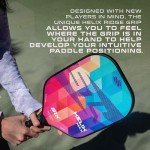 2024 SLK Helix Pro Pickleball Paddle | Carbon Fiber & Fiberglass Hybrid Face | Thermoformed Carbon Fiber Core | Unmatched Control | Spectra